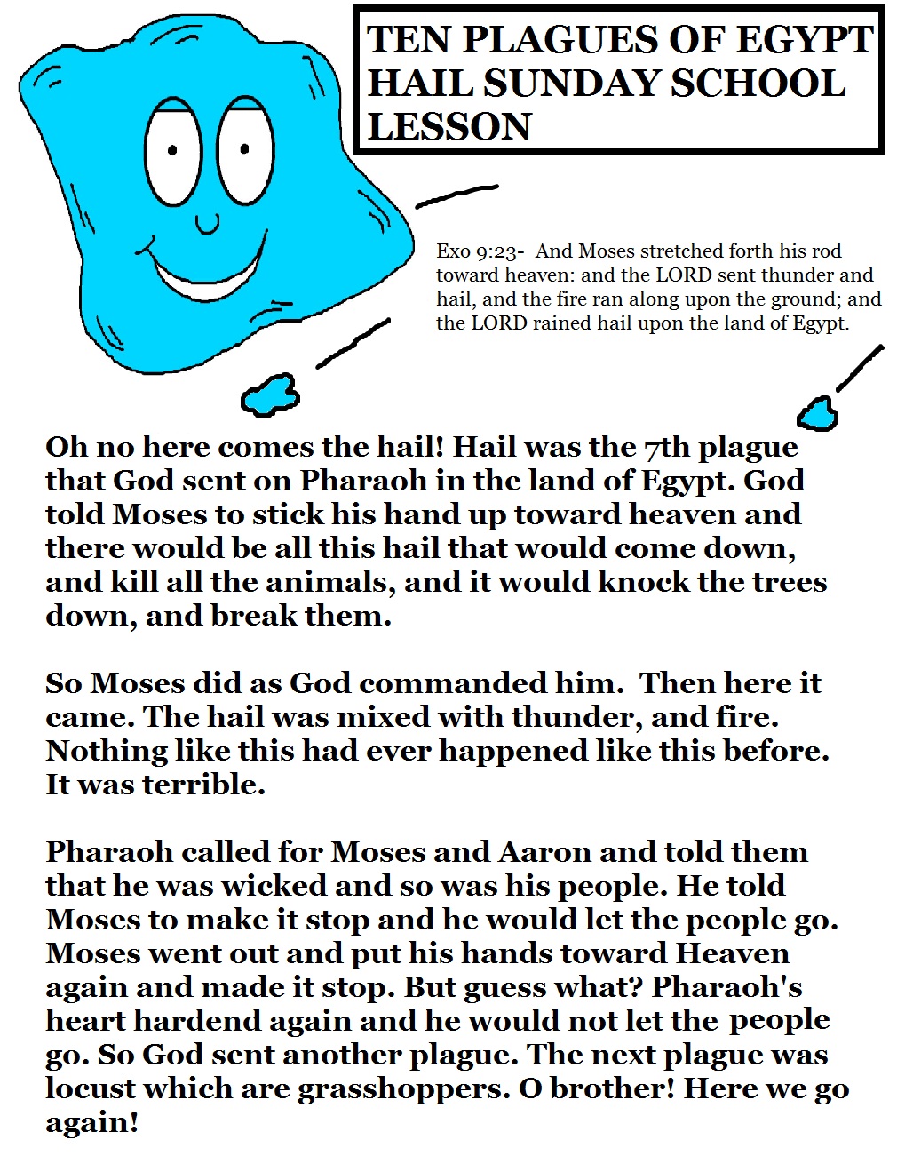 What was the meaning and purpose of the ten plagues of Egypt?